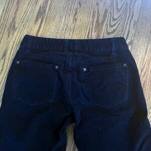 J.Crew Stretch Corduroy Bootcut Pants, Navy, Size 8R